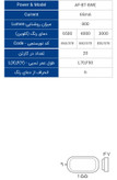 چراغ سقفی ال ای دی 8 وات روکار Tri Proof افراتاب
