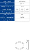 چراغ سقفی ال ای دی 20 وات روکار Tri Proof افراتاب